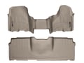 Picture of WeatherTech FloorLiners - Front & Rear - Over-The-Hump - Tan