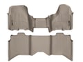 Picture of WeatherTech FloorLiners - Front & Rear - Over-The-Hump - Tan