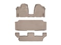 Picture of WeatherTech FloorLiners - Front, 2nd & 3rd Row - Over-The-Hump - Tan