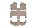 Picture of WeatherTech FloorLiners - Front, 2nd & 3rd Row - Over-The-Hump - Tan