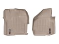 Picture of WeatherTech FloorLiners - Tan - Front - 2 Piece 