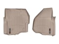 Picture of WeatherTech FloorLiners - Tan - Front - 2 Piece 