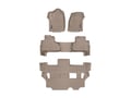 Picture of WeatherTech FloorLiners - Tan - Front, Rear & 3rd Row