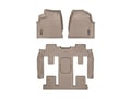 Picture of WeatherTech FloorLiners - Front, 2nd & 3rd Row - 1 Piece 2nd/3rd Row Liner - Tan