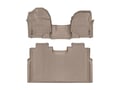 Picture of WeatherTech FloorLiners - Tan - Front & Rear - Over-The-Hump