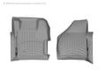 Picture of WeatherTech FloorLiners - Gray - Front - 2 Piece