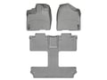 Picture of WeatherTech FloorLiners - Gray - Front, 2nd & 3rd Row - 1 Piece 2nd/3rd Row
