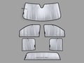 Picture of WeatherTech SunShade - Full Vehicle Kit - 6 Piece - Extended Cab