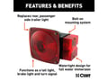 Picture of Curt Passenger-Side Submersible Water-Resistant Combination Replacement Boat Trailer Light, Stop Tail Turn