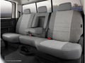 Picture of Fia Oe Custom Seat Cover - Tweed - Charcoal - Rear - Split Cushion 60/40 - Solid Backrest - Adj. Headrests - Center Seat Belt - Removable Center Headrest - Headrest Cover