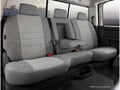 Picture of Fia Oe Custom Seat Cover - Tweed - Gray - Rear - Split Seat 40/60 - Adjustable Headrests - Armrest w/Cup Holder - Fold Flat Backrest - Extended Crew Cab