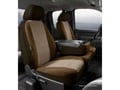 Picture of Fia Oe Custom Seat Cover - Tweed - Taupe - Front - Split Seat 40/20/40 - Armrest/Storage w/Cup Holder