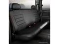 Picture of Fia LeatherLite Custom Seat Cover - Solid Black - Rear - Bench Seat - Adjustable Headrests