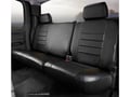 Picture of Fia Oe Custom Seat Cover - Rear Seat - 40 Driver/ 60 Passenger Split Bench - Solid Black - Solid Backrest - Center Seat Belt