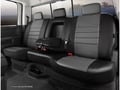 Picture of Fia LeatherLite Custom Seat Cover - Gray/Black - Split Seat 60/40 - Adj. Headrests - Built In Seat Belt - Armrest w/Cup Holder - Cushion Cut Out