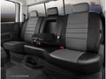 Picture of Fia LeatherLite Custom Seat Cover - Gray/Black - Split Seat 60/40 - Adjustable Headrests - Built In Seat Belts - Armrest w/cup Holder - Incl. Head Rest Cover