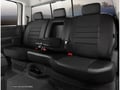 Picture of Fia LeatherLite Custom Seat Cover - Solid Black - Split Backrest 60/40 - Solid Cushion - Armrest w/Cup Holder - Removable Headrests - Center Seat Belt