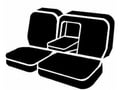 Picture of Fia LeatherLite Custom Seat Cover - Gray/Black - Split Seat 60/40 - w/ or w/o Adjustable Headrests - Armrest