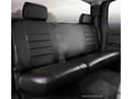 Picture of Fia LeatherLite Custom Seat Cover - Rear Seat - 60 Driver/ 40 Passenger Split Bench - Solid Black - Adjustable Headrests - Center Seat Belt