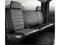 Picture of Fia LeatherLite Custom Seat Cover - Gray/Black - Split Cushion 60/40 - Solid Backrest - Adjustable Headrests - Center Seat Belt - Removable Center Headrest