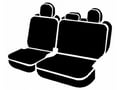 Picture of Fia LeatherLite Custom Seat Cover - Solid Black - Rear - Split Seat 60/40 - Adj. Headrests - Extended Cab