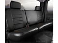 Picture of Fia LeatherLite Custom Seat Cover - Rear Seat - 60 Driver/ 40 Passenger Split Bench - Solid Black - Adjustable Headrests - SuperCrew
