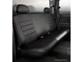 Picture of Fia LeatherLite Custom Seat Cover - Solid Black - Bench Seat - Adjustable Headrests - Cushion Cut Out - Crew Cab