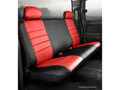 Picture of Fia LeatherLite Custom Seat Cover - Red/Black - Bench Seat - Adj. Headrests - Armrests - 2nd Row