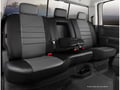 Picture of Fia LeatherLite Custom Seat Cover - Gray/Black - Rear - Split Seat 40/60 - Adjustable Headrests - Armrest w/Cup Holder - Incl. Head Rest Cover