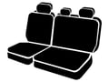 Picture of Fia LeatherLite Custom Seat Cover - Rear Seat - 60 Driver/ 40 Passenger Split Bench - Solid Black - Adjustable Headrests - Center Seat Belt - Fold Down Backrest