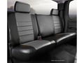 Picture of Fia LeatherLite Custom Seat Cover - Gray/Black - Rear - Split Seat 60/40 - Adjustable Headrests - Center Seat Belt - Fold Down Backrest