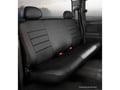 Picture of Fia LeatherLite Custom Seat Cover - Solid Black - Rear - Fold & Tumble Bench Seat w/Release Latch On Top Of Backrest