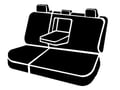 Picture of Fia LeatherLite Custom Seat Cover - Rear Seat - 60 Driver/ 40 Passenger Split Bench - Gray/Black - Adj. Headrests - Center Seat Belt - Armrest w/Cup Holder - Fold Flat Backrest - Headrest Cover