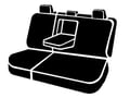 Picture of Fia LeatherLite Custom Seat Cover - Solid Black - Rear - Split Seat 60/40 - Adjustable Headrests - Center Seat Belt