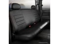 Picture of Fia LeatherLite Custom Seat Cover - Solid Black - Rear - Bench Seat - w/Adjustable Headrests