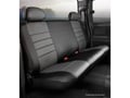 Picture of Fia LeatherLite Custom Seat Cover - Gray/Black - Rear - Bench Seat - w/Adjustable Headrests