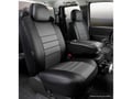 Picture of Fia LeatherLite Custom Seat Cover - Gray/Black - Front - Split Seat 40/20/40 - Adj. Headrests - Armrest/Storage - Built In Seat Belts