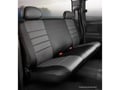 Picture of Fia LeatherLite Custom Seat Cover - Gray/Black - Bench Seat - Cushion Cut Out
