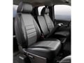 Picture of Fia LeatherLite Custom Seat Cover - Front Seat - 40/20/40 Split Bench - Adj. Headrests - Airbag - Armrest/Storage w/Cup Holder - Cushion Storage - Gray/Black