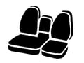 Picture of Fia LeatherLite Custom Seat Cover - Solid Black - Front - Split Seat 40/60 - Armrest/Storage - Cushion Hump Under Armrest