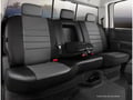 Picture of Fia LeatherLite Custom Seat Cover - Gray/Black - Split Seat 40/60 - Armrest/Storage - Cushion Hump Under Armrest