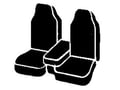 Picture of Fia LeatherLite Custom Seat Cover - Solid Black - Front - Split Seat 60/40 - Armrest - Cushion Cut Out