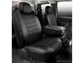 Picture of Fia LeatherLite Custom Seat Cover - Solid Black - Front - Split Seat 40/20/40 - Adj. Headrests - Built In Seat Belts - Armrest/Storage