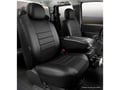 Picture of Fia LeatherLite Custom Seat Cover - Solid Black - Front - Split Seat 40/20/40 - Adjustable Headrests - Built In Seat Belts - Fixed Backrest On 20 Portion