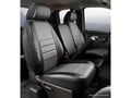 Picture of Fia LeatherLite Custom Seat Cover - Gray/Black - Split Seat 40/20/40 - Adj. Headrests - Armrest/Storage - Cushion Storage - Extended Crew Cab