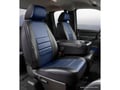 Picture of Fia LeatherLite Custom Seat Cover - Blue/Black - Front - Split Seat 40/20/40 - Adj. Headrests - Armrest/Storage - No Cushion Storage - Crew Cab - Regular Cab