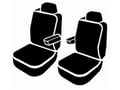 Picture of Fia LeatherLite Custom Seat Cover - Solid Black - Front - Bucket Seats - Adjustable Headrests - Armrests