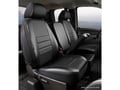 Picture of Fia LeatherLite Custom Seat Cover - Solid Black - Front - Split Seat 40/20/40 - Adj. Headrests - Armrest/Storage - Cushion  Incl. Plastic Organizer - Headrest Cover