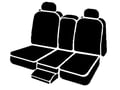 Picture of Fia LeatherLite Custom Seat Cover - Front Seats - 40/20/40 Split Bench - Built-In Seat Belts - Side Airbags - Center armrest/storage compartment - Center cushion has molded plastic organizer attached - Gray/Black