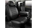 Picture of Fia LeatherLite Custom Seat Cover - Front Seats - Bucket Seats - Adjustable Headrests - Side Airbags - Solid Black